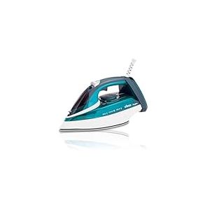 Ufesa Argon Fer à Vapeur 3000W, Débit de Vapeur 0-40g/min, Fonction Pressing 200g, Semelle Céramique, Vapeur ou en Sec, Triple Système Anti-Calcaire, Anti-Gouttes, Blanc/Bleu