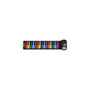 BONTEMPI - Clavier électronique Flexible Colorkeys Piano Roll Up 37 Touches, Notes colorées 8 Sons 6 Morceaux préenregistrés Fonction Enregistrement et réécoute