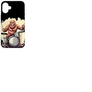 Nice Bigfoot avec batterie dans la forêt pour les amateurs de batterie Coque pour iPhone 16 Plus