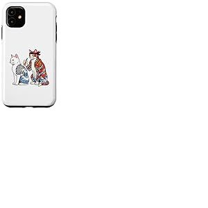 Chat Tatouage Chat Dr&ocirc;le Meme Encres Kitty Humour Tatoueur Artiste Coque pour iPhone 11