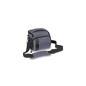 PEDEA Sacoche pour Appareil Photo *Fashion* Gris 19 x 17 x 15 cm (l x h x p) - Sac Photo pour Appareil Reflex, Grand Format & système- Sac à bandoulière pour Appareil Photo