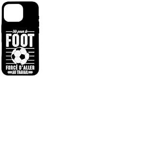 Né pour Le Foot Football Footballeur Joueur de Foot Drôle Coque pour iPhone 16 Pro