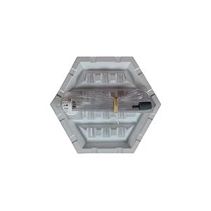 Supa Petit Filtre Hexagonal sous Gravier pour Aquarium Tropical, Marin ou Eau Froide Blanc 22,9 x 11,4 cm