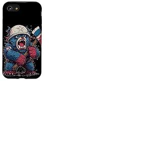 Costume d'ours Hache en colère pour Les Amateurs de Combat Coque pour iPhone SE (2020) / 7/8