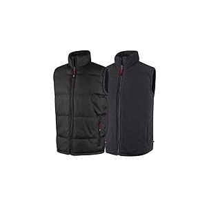 Men's Lee Cooper Veste rembourr&eacute;e r&eacute;versible, noir - XXXL