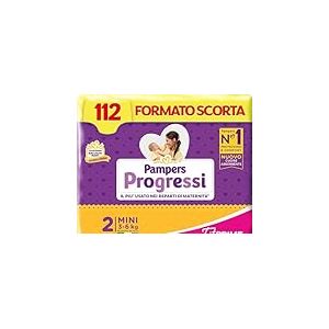 Pampers Progressi & Fit Prime Mini, 112 couches, taille 2 (3-6 kg)