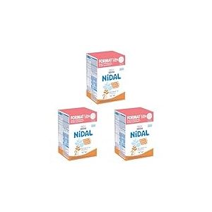 Nestl&eacute; Nidal 2 Lait b&eacute;b&eacute; 2&egrave;me &acirc;ge en poudre de 6 &agrave; 12 mois - Bag in Box de 2 sachets de 600g (Lot de 3)