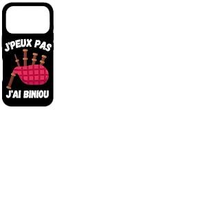 Humour Breton et Musique Celtique J'Peux Pas J'Ai Biniou Coque pour iPhone 17 Pro
