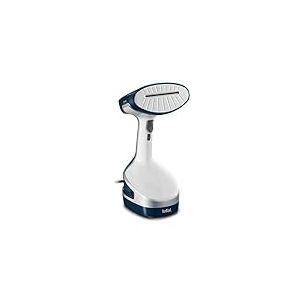 Tefal DT8100 Access Steam+ Defroisseur vapeur, avec hotte vapeur, brosse &agrave; peluches, crochet pour v&ecirc;tements, r&eacute;servoir d'eau 190 ml, 1600 W, bleu, et blanc