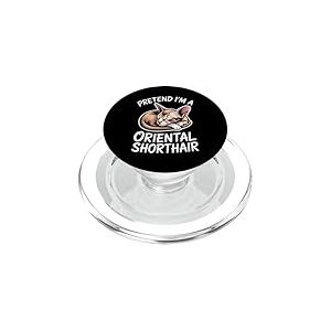 Oriental Shorthair Dormir Dr&ocirc;le Oriental Shorthair PopSockets PopGrip pour MagSafe