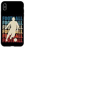 Foot Football Footballeur Joueur de Foot garçon Enfant Retro Coque pour iPhone XS Max