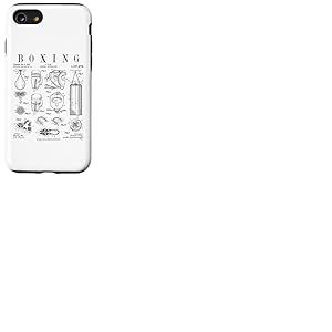 Gants de Boxe Pugilist Boxer Vintage Brevet Dessin Imprim&eacute; Coque pour iPhone SE (2020) / 7/8