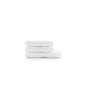 Jalla, Set de Serviettes de Bain, 1+1, 100% Coton, 430gsm, 50x100 cm, Blanc