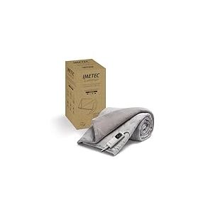IMETEC ChaudoPlaid Adapto Camping, Couverture électrique idéale pour Camping-Car, Caravane, Tente, 160 x 120 cm, Basse consommation, Technologie adaptée, sûre, Chauffage Rapide, 6 températures,