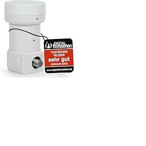 RED OPTICUM LSP 04H LNB Single I LNB num&eacute;rique 1x r&eacute;sistant &agrave; la Chaleur et au Froid avec Seulement 0.1dB de Bruit, y Compris Gaine de Protection Contre Les intemp&eacute;ries I LNB Satellite pour 1 abonn&eacute;