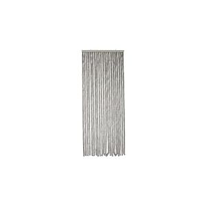 WERKA PRO 10786 - Rideau de Port Chenille - 90x220cm - Gris uni - Rideau Ajustable - Traité Anti UV