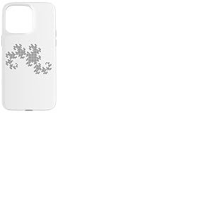 Nerdy Black Dragon Curve Fracttal Geometry Math Teacher Geek Coque pour iPhone 15 Pro Max