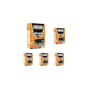 CAUSSADE Boîte pour Appât Rats & Souris avec Clé de Fermeture Tous Types d'Appâts Sécurité Optimale CARBAVCLEN (Lot de 5)