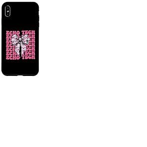 Echo Tech Technicienne en échocardiographie Fille Coquette Bow Rose Coque pour iPhone XS Max