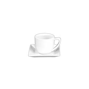 Holst Porcelaine CF 003 FA2 Caf&eacute;/Cappuccino sup&eacute;rieure H 0,21 l sur inf&eacute;rieure YK, Blanc, 13 x 13 x 8.2 cm