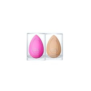 Beautyblender® Lot de 2 éponges de maquillage Pink & Nude - Pour fond de teint, anti-cernes et contouring - Sans latex et réutilisable
