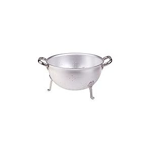 Pentole Agnelli ALMA11536 Passoire 3 Pieds avec 2 Poignées en Acier Inoxydable, Aluminium, 36 cm