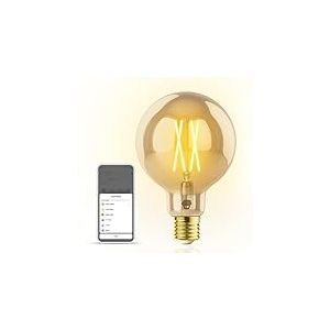 Chuango G95G Ampoule Intelligent Wifi Globe Retro Edison E27 - Smart Bulb Connectée pour Économie d'Énergie - Contrôlable depuis Smartphone, Alexa et Google Home et Siri - Puissance 6.5W