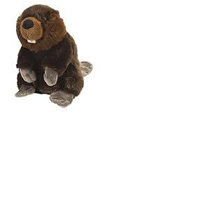 Wild Republic Cuddlekins Mini Castor, Animal en Peluche, 20 cm, Cadeau pour Bébés, Peluche Écologique, Rembourrage Fabriqué à Partir de Bouteilles d’Eau Recyclées