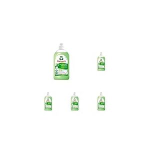 RAINETT - Liquide Vaisselle Mains - Formule Hypoallergénique - Préserve les Peaux Sensibles - Flacon Recyclé & Recyclable - Ecolabel - Thé Vert - 500 ml (Lot de 5)