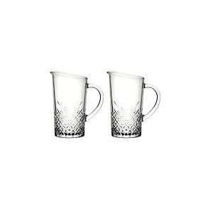 Pasabahce Timeless Carafe en verre Transparent 1,44 l (Lot de 2)
