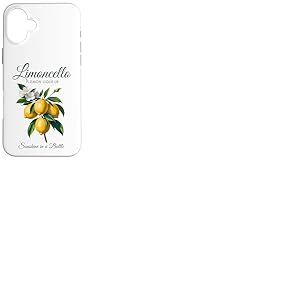 Limoncello Liqueur de citron Sunshine dans une bouteille Fun Fruit Moms Coque pour iPhone 16 Plus