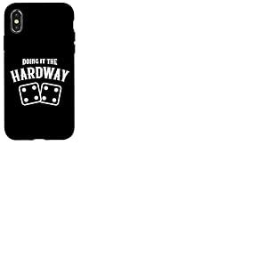 Casino Craps Player Doing It The Hardway Dice Four Coque pour iPhone X/XS