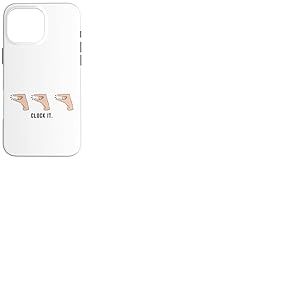 Tendance : mème, clic à la Main, pointeur, Pouce, Doigt, Touche, Horloge Coque pour iPhone 16 Pro Max