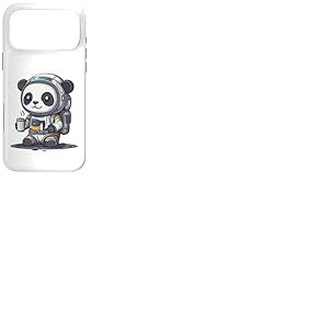 Panda Astronaute avec caf&eacute; Astronaute de l'espace Panda Coque pour iPhone 17 Pro Max