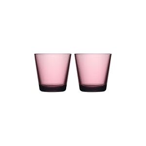 Iittala Kartio - 1070585 - Lot de 2 verres en verre - Couleur rose - Passe au lave-vaisselle - Dimensions (H x l x L) : 8 cm - Volume : 21 cl