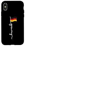 &Eacute;cusson Drapeau de l'Allemagne, Voici Un Joli Motif de Drapeau de l'Allemagne Coque pour iPhone X/XS