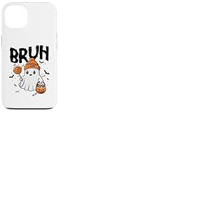 Bruh I Mean Boo Ghost Citrouille Batte Trick Or Treating Coque pour iPhone 13