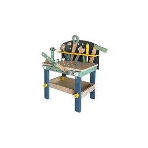 &Eacute;tabli en Bois pour Enfants avec Accessoires &ndash; Jeu &Eacute;ducatif Montessori avec Marteau, Tournevis, Scie, Boulons et Vis &ndash; Banc d&rsquo;Activit&eacute;s pour Le D&eacute;veloppement Manuel et la Cr&eacute;ativit&eacute; (&Acirc;ge 36M+)