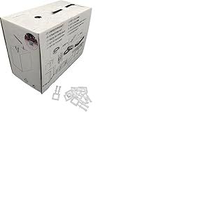 Berger & Schröter | Kit de cerclage (600 m de ruban de cerclage PP + 200 pinces en plastique) cerclage pour palettes, cartons, marchandises