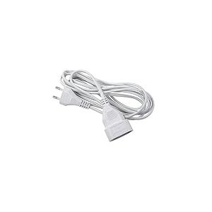 EXPERT LINE -Extentions d'alimentation, Enrouleurs de câbles électriques - Prolongateur électrique sans terre 10m,rallonge électrique sans terre 10m - 6A / 2G0.75mm² - Blanc- Utilisation en intérieur