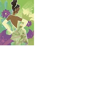 Komar Décoration murale - Princesse Disney Tiana en vert - Dimensions : 30 x 40 cm - Poster pour chambre d'enfant - Roulé sans cadre
