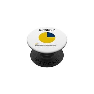 Humour Homme Ricard Cadeau Apero Pastis Humour Alcool PopSockets PopGrip Interchangeable