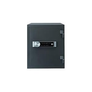 Yale YFM/420/FG2 - Coffre-Fort Ignifuge à Serrure Electronique Tactile 1 Milliard Combinaisons (Certifié Anti Feu NT Fire 017), A Poser | Format Bureau 42 x 35 x 43 cm (25,3L), Anthracite
