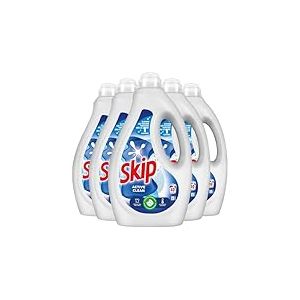 SKIP - Lessive Liquide Active Clean - Propreté Impeccable - Fraîcheur Longue Durée - Détache les vêtements tout en respectant fibres et couleurs - Lot de 5x40 lavages