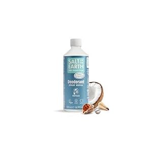 Recharge de déodorant naturel en spray Salt of the Earth, Ocean & Coconut - Végan, certifié Leaping Bunny, fabriqué au Royaume-Uni - 500ml