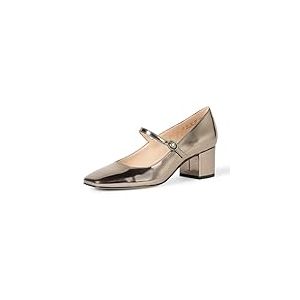 The Drop Aoki Heeled Mary Jane Talons Plateforme, Étain, 38.5 EU