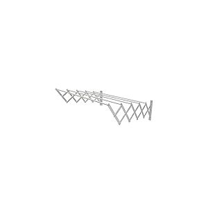 Amig - Étendoir Extensible Mural Niza | Fabriqué en Aluminium de Haute résistance | Finition Inoxydable | Dimensions : 80x14x3cm | Étendoir à Linge Pliable | Étendoir extérieur