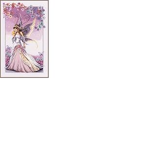 Vervaco Point De Croix Compt&eacute; Kit Tableau Complet Set LA F&Eacute;E VIOLETTE De Broderie Loisir Cr&eacute;atif Maison Decoration Cadeau DIY ca. 23 x 36 cm Counted Cross Stitch Embroidery