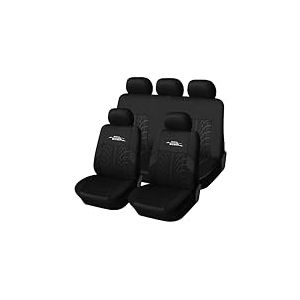 AUTOYOUTH Housses de sièges avants et Banquette arrière de Voiture pour Femmes, Ensemble Complet de Housses de Protection de sièges Auto, Housses arrières pouvant être séparées, Noir