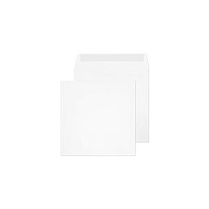 Blake Purely Everyday 165 x 165 mm 120 g/m² Enveloppes Carrées Bande Adhésive (2165PS) Ultra Blanc Tissé - Boîte de 500